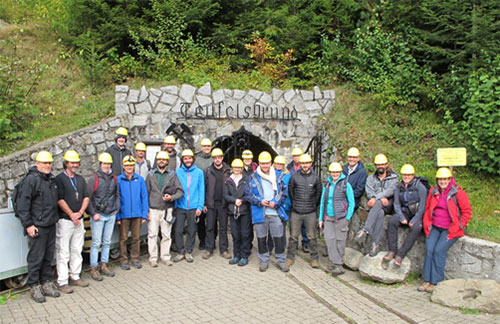 The HiTech AlkCarb team at the Teufelsgrund mine.