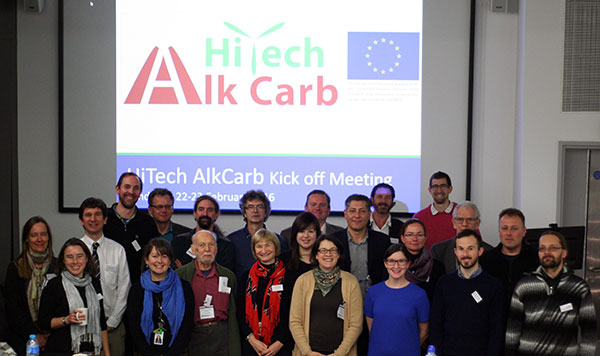 The HiTech AlkCarb project partners at the project kick-off